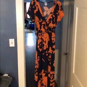 EUC Meri Skye faux wrap maxi dress - 2x